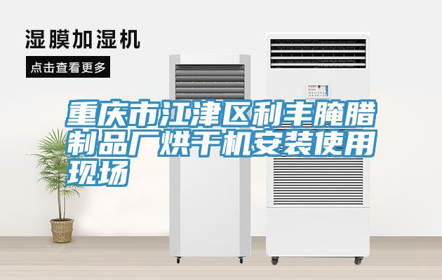 重慶市江津區(qū)利豐腌臘制品廠烘干機安裝使用現(xiàn)場