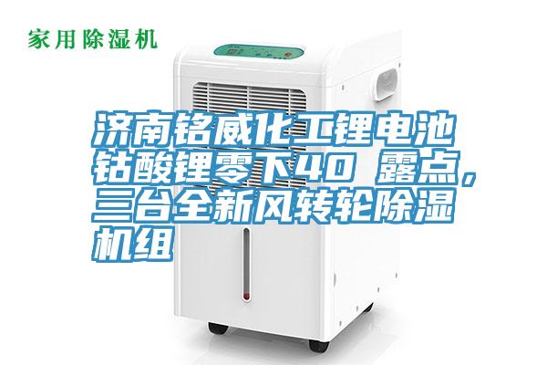 濟(jì)南銘威化工鋰電池鈷酸鋰零下40℃露點(diǎn)，三臺全新風(fēng)轉(zhuǎn)輪除濕機(jī)組